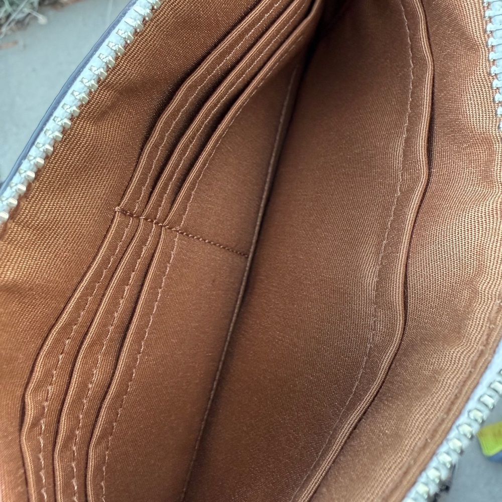 Coach Lizard- Embossed Pattern Large Wristlet - image 6